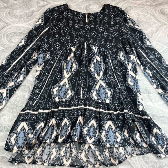 Free People Down by the Bay Tunic Bohemian Top - Picture 5 of 8